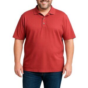 PING Collection Size XL Polo Shirt Mens Ribbed Red